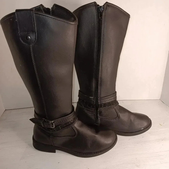 So Kids Girl's Memory Foam Rayleneblack Boots Size 1M - Picture 2 of 7